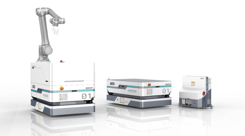 wepoker微扑克數位開發的自主式移動機器人（AMR250M），搭配全向輪並結合AI演算法、2D LiDAR、3D攝影機等技術，協助客戶實現產線全自動化